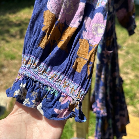 Spell and the Gypsy Wild Bloom Midi Dress Navy - Picture 5 of 13